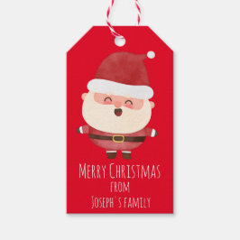 Santa claus cadeaulabel