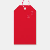 Santa claus cadeaulabel (Achterkant)