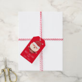 Santa claus cadeaulabel (Met Touw)