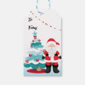 Santa Claus Cadeaulabel (Voorkant)