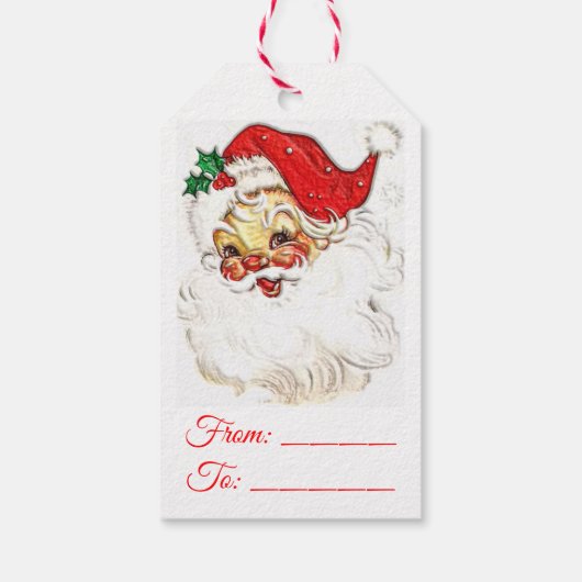 Santa Claus Cadeaulabel (Achterkant)
