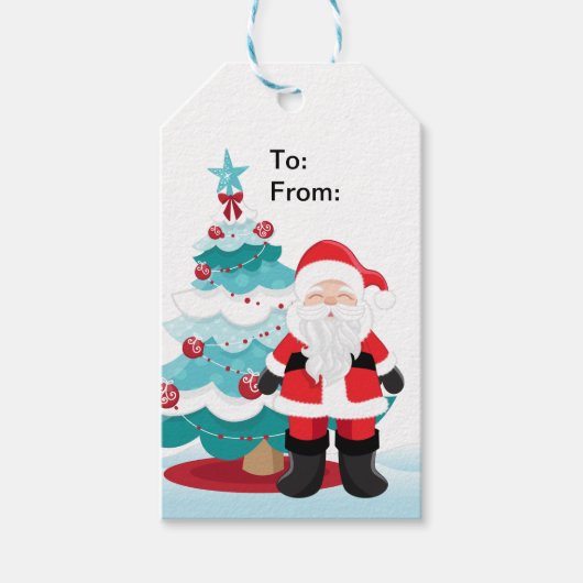 Santa Claus Cadeaulabel (Voorkant)