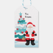 Santa Claus Cadeaulabel (Achterkant)