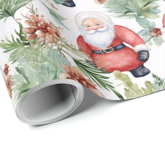 Santa Claus Cadeaupapier (Rol Hoek)