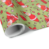 Santa Claus Cadeaupapier (Rol Hoek)