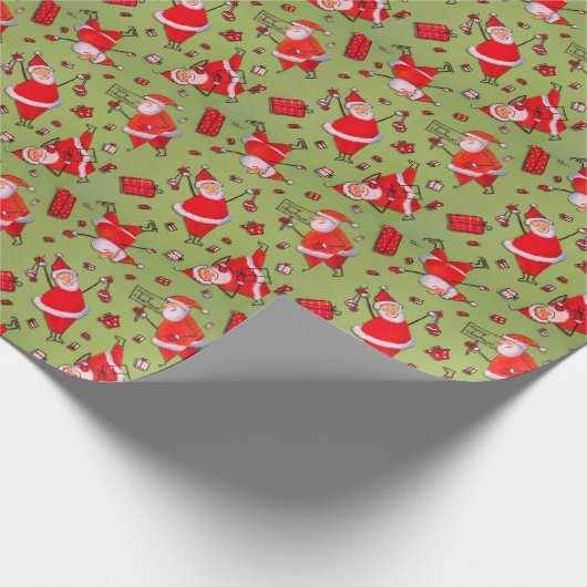 Santa Claus Cadeaupapier (Hoek)