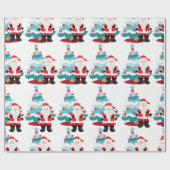 Santa Claus Cadeaupapier (Vlak)