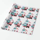 Santa Claus Cadeaupapier (Uitgerold)