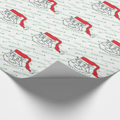 Santa Claus Cadeaupapier (Hoek)