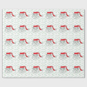 Santa Claus Cadeaupapier (Vlak)