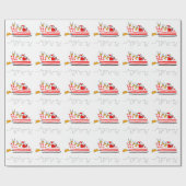 Santa Claus Cadeaupapier (Vlak)