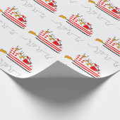 Santa Claus Cadeaupapier (Hoek)