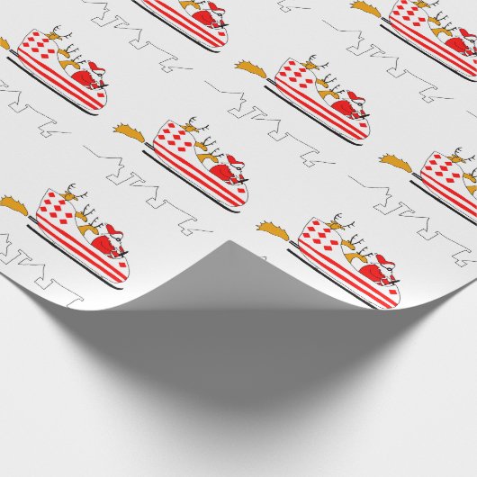 Santa Claus Cadeaupapier (Hoek)