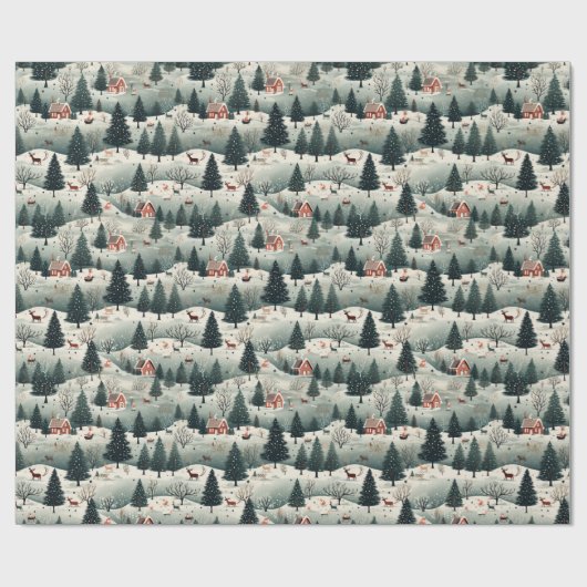 Santa Claus Cadeaupapier (Vlak)