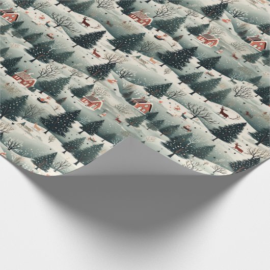 Santa Claus Cadeaupapier (Hoek)