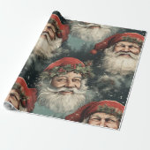 Santa claus cadeaupapier (Uitgerold)