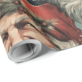 Santa claus cadeaupapier (Rol Hoek)