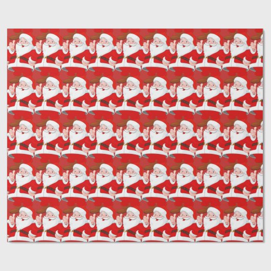 Santa Claus Cadeaupapier (Vlak)