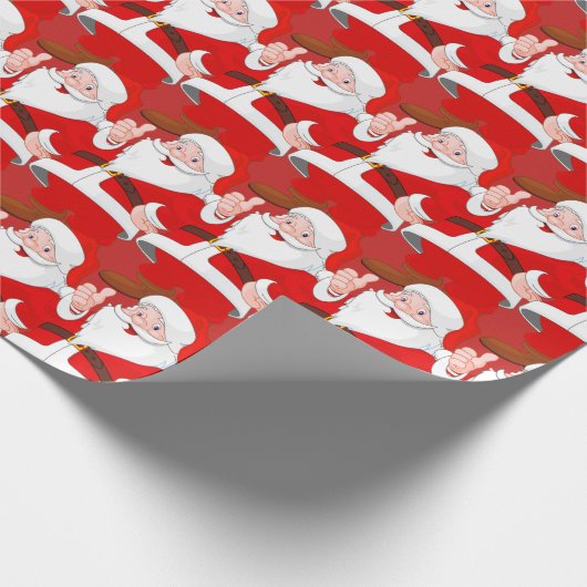 Santa Claus Cadeaupapier (Hoek)
