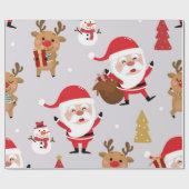 Santa Claus Cadeaupapier (Vlak)
