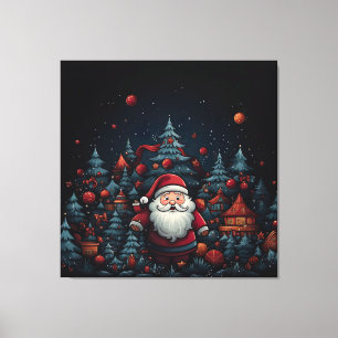 Santa Claus Canvas Afdruk