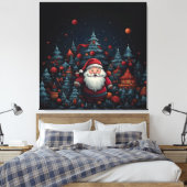 Santa Claus Canvas Afdruk (Insitu (Slaapkamer))
