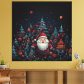 Santa Claus Canvas Afdruk (Insitu (Woonkamer))