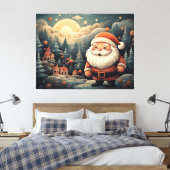 Santa Claus Canvas Afdruk (Insitu (Slaapkamer))
