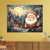 Santa Claus Canvas Afdruk (Insitu (Woonkamer))