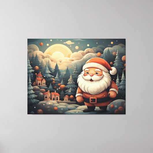 Santa Claus Canvas Afdruk (Voorkant)