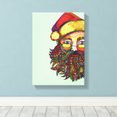 Santa Claus Canvas Afdruk (Insitu (Houten vloer))