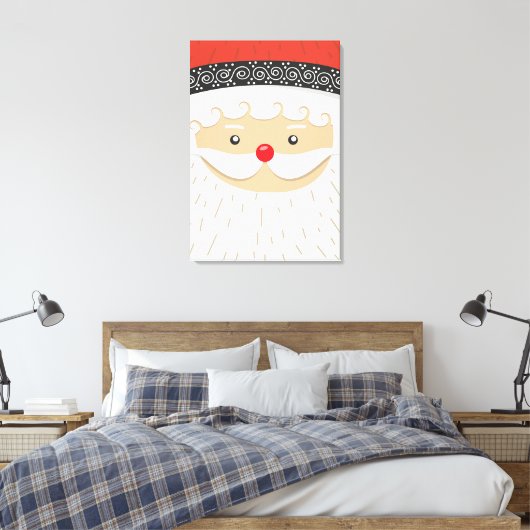 Santa Claus Canvas Afdruk (Insitu (Slaapkamer))