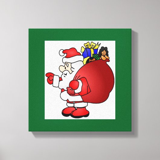 SANTA CLAUS CANVAS AFDRUK (Voorkant)