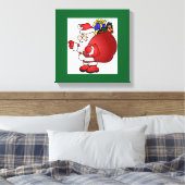SANTA CLAUS CANVAS AFDRUK (Insitu (Slaapkamer))
