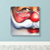 Santa Claus Canvas Afdruk (Insitu (Houten vloer))