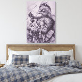 Santa Claus Canvas Afdruk (Insitu (Slaapkamer))