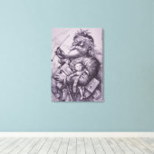 Santa Claus Canvas Afdruk (Insitu (Houten vloer))