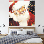 Santa Claus - Canvas Afdruk (Insitu (Slaapkamer))