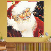 Santa Claus - Canvas Afdruk (Insitu (Woonkamer))