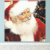 Santa Claus - Canvas Afdruk (Insitu (Houten vloer))