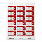 Santa Claus Cartoon Etiket (Full Sheet)