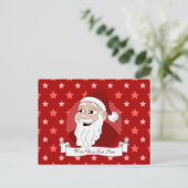 Santa Claus Cartoon Feestdagenkaart (Staand voorkant)