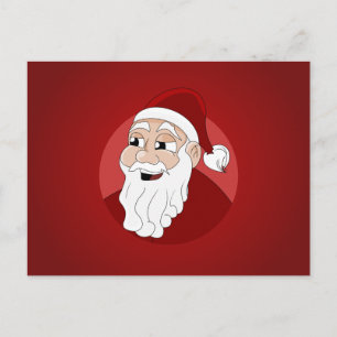 Santa Claus Cartoon Feestdagenkaart
