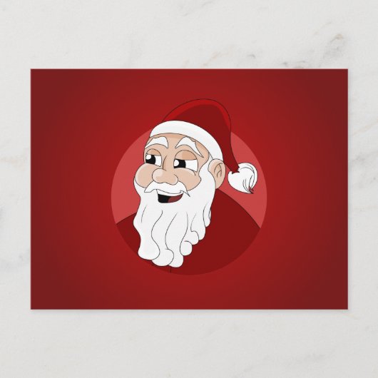 Santa Claus Cartoon Feestdagenkaart (Voorkant)