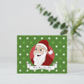 Santa Claus Cartoon Feestdagenkaart (Staand voorkant)