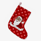 Santa Claus Cartoon Kleine Kerstsok (Voorkant (Hangend))