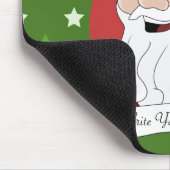 Santa Claus Cartoon Muismat (Hoek)