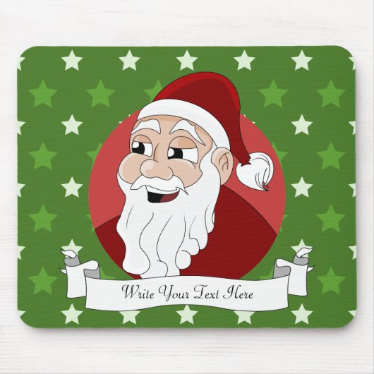 Santa Claus Cartoon Muismat (Voorkant)