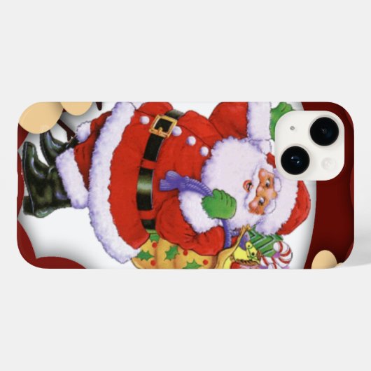 Santa Claus Case-Mate iPhone Case (Achterkant (horizontaal))