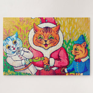 Santa Claus Cat, Louis Wain Legpuzzel